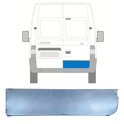 Rear door repair - panel, for