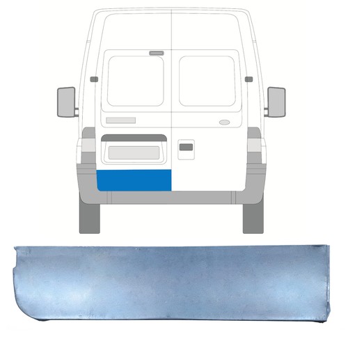 Rear door repair panel - , for
