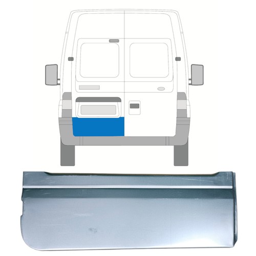 Rear door repair panel for